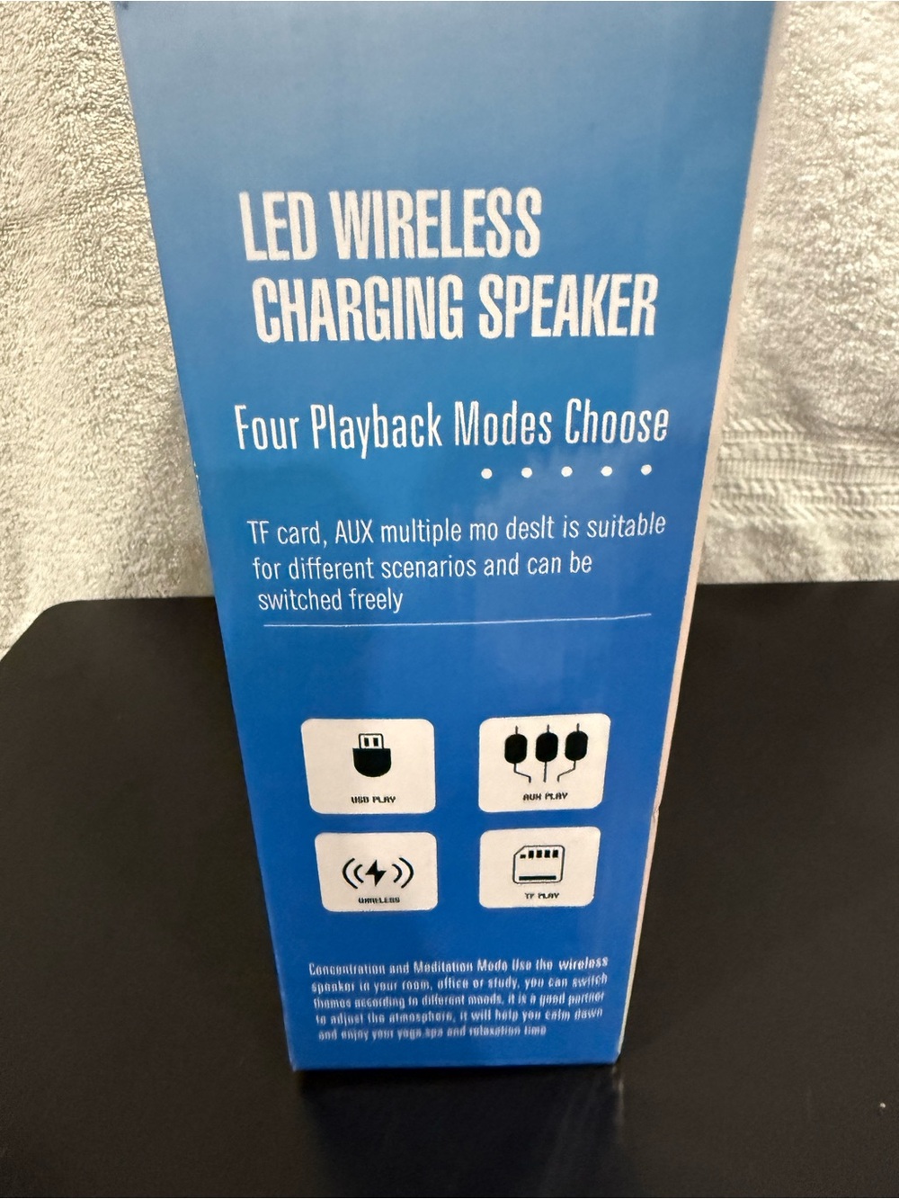 LED wireless charging speaker-new - Picture 2 of 3